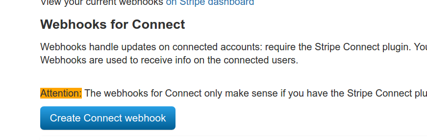 create connect webhookbutton